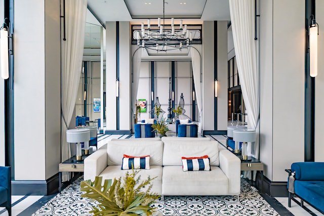 パタヤのサービスレジデンス型ホテル「サマセット パタヤ」のエントランスロビー1