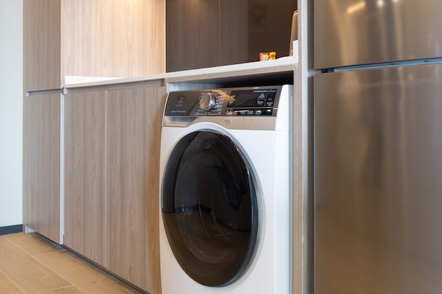 パタヤのサービスレジデンス型ホテル「サマセット パタヤ」客室の洗濯機