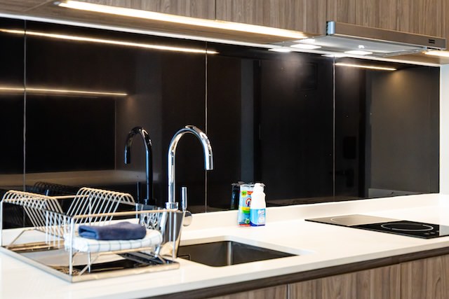 パタヤのサービスレジデンス型ホテル「サマセット パタヤ」客室のキッチン