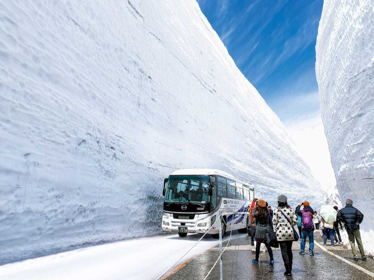 圧倒的な雪の壁「雪の大谷ウォーク」開催中！立山黒部アルペンルートが4月15日に全線開通