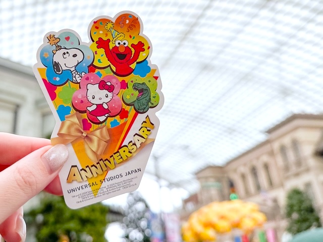 USJ　記念ステッカー　アニバーサリー　re