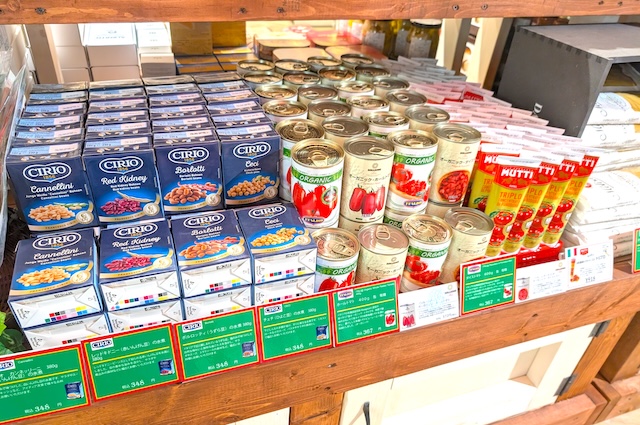 「ピッツェリア アルポンテ・カンパネッラ」調味料など