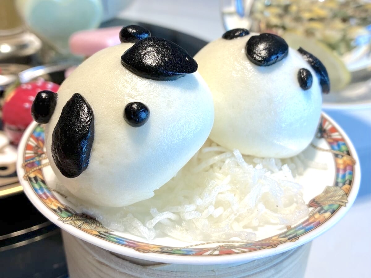ウェスティンホテル東京　広東料理「龍天門」にて、「飲茶アフタヌーンティー“抹茶＆香港ディライツ”」　アニマル饅頭