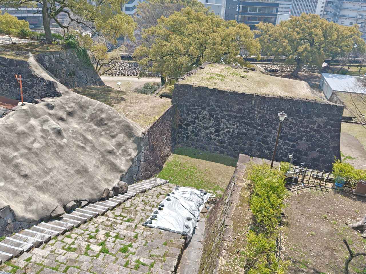 熊本県熊本市・「熊本城」連続枡形