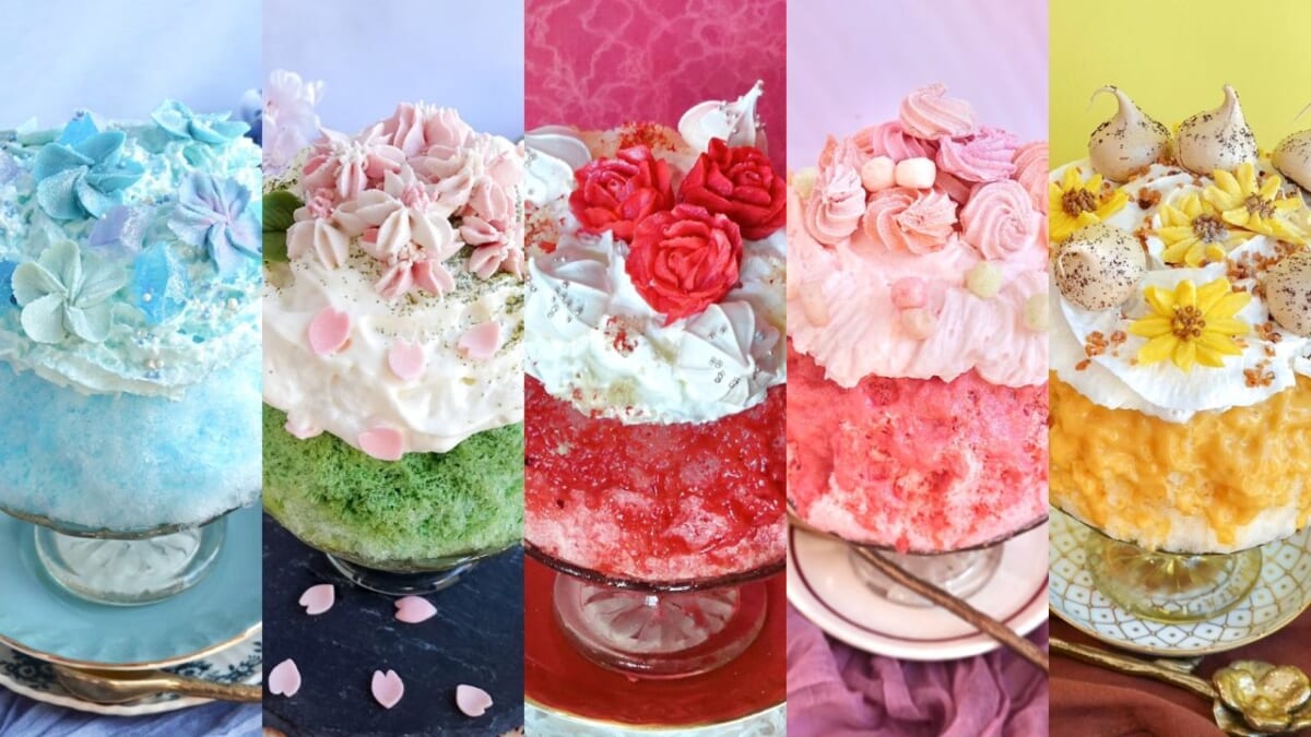 【花を思わせる美しいかき氷】メイプリル「パティシエの作る夏花氷」が6月26日より登場！