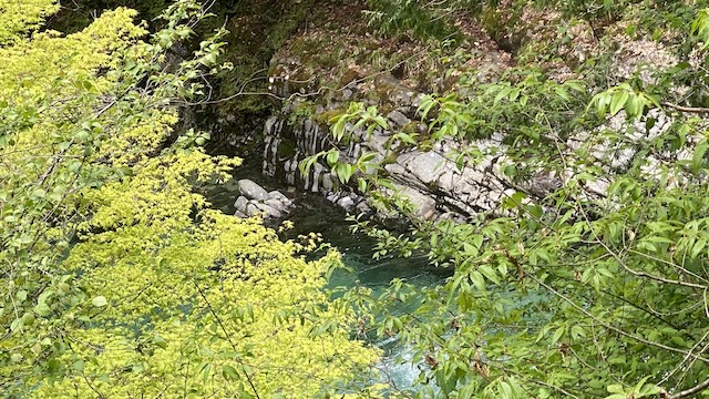 阿寺渓谷　亀石