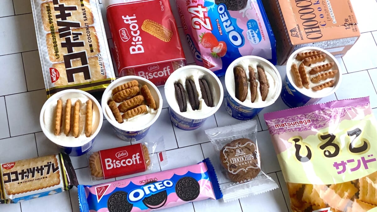 【海外でバズったジャパニーズチーズケーキの最適解】「ヨーグルトにビスケット入れて一晩置くとチーズケーキ風になるやつ」食べ比べ検証