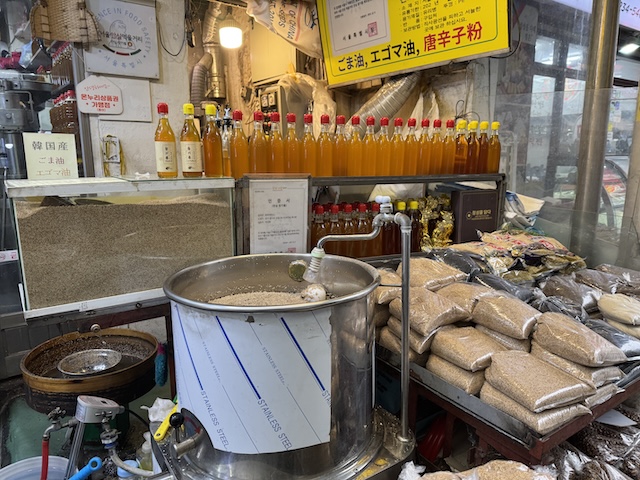 中部市場 忠北製油所 ごま油　ソウル　お土産