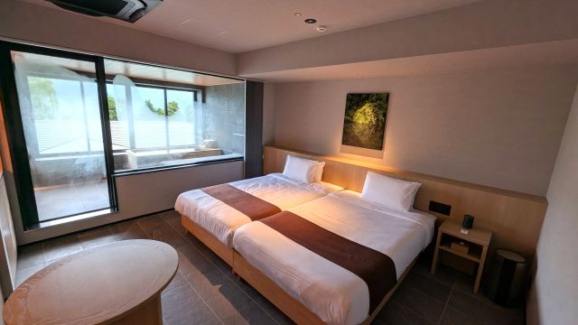 「箱根強羅 KAIKA」のツイン部屋