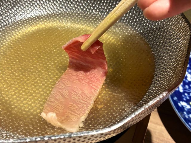 「箱根強羅 KAIKA」の但馬玄しゃぶしゃぶ