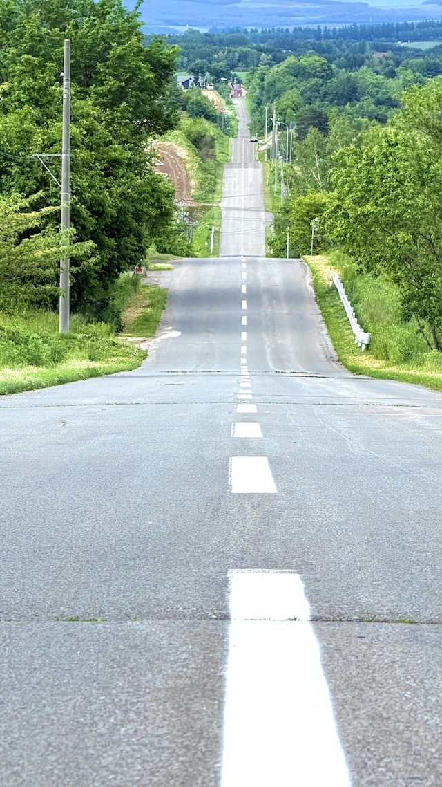 北海道　美瑛　ジェットコースターの路