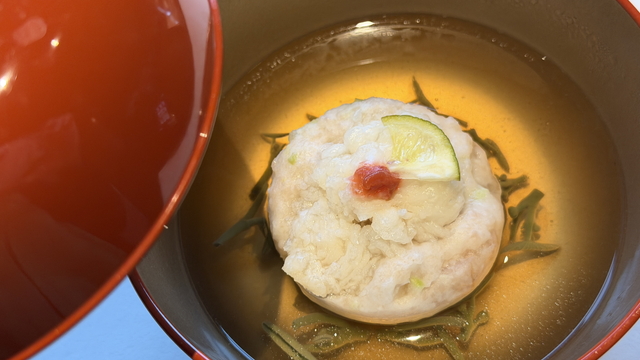 界 草津 夕食 煮物椀