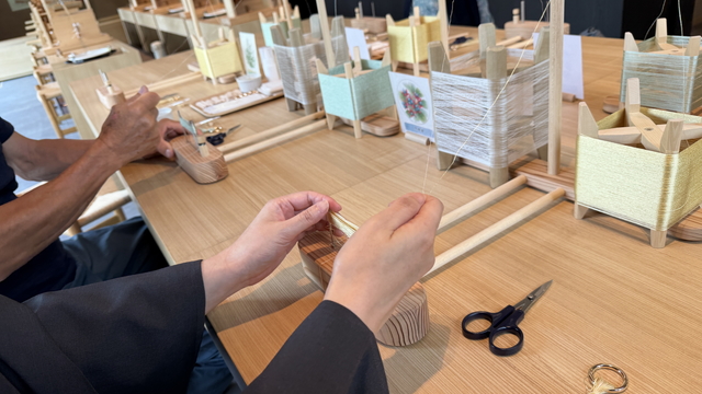 界 草津 ご当地楽 タッセル作り