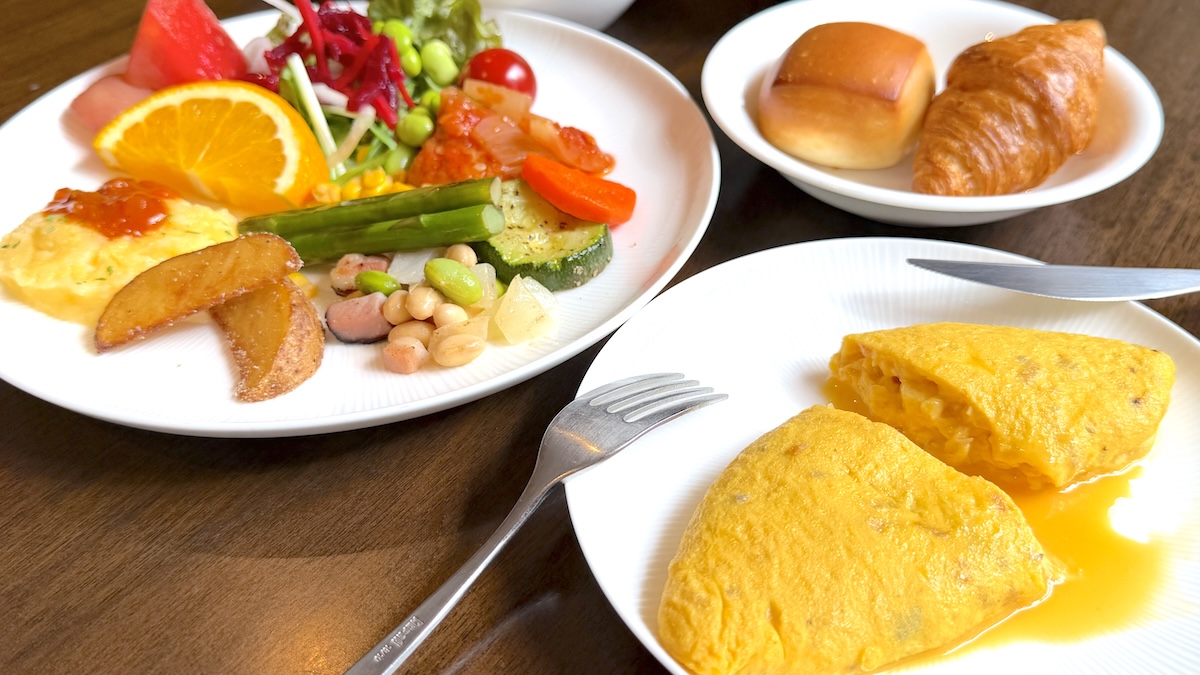 ノゾホテル (Nozo Hotel)　　朝食ビュッフェ　オムレツアップ