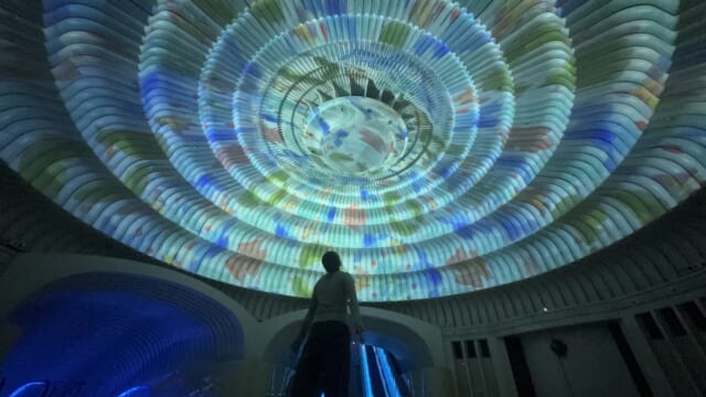 ここ本当に美術館？】言葉を失う幻想空間。世界最大級の投影式万華鏡が