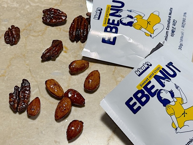 韓国　お土産　EBENUT おすすめ　お菓子　ナッツ　ピーナッツ　ペカンナッツ　re