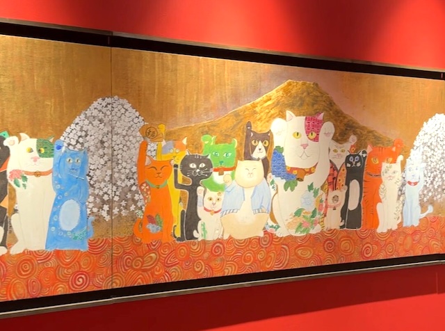 猫猫寺 湯布別院　猫アート作品4
