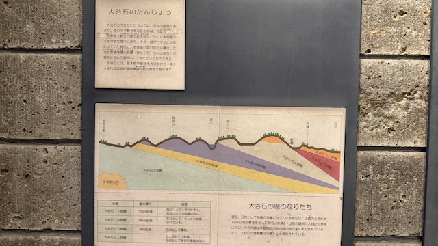 展示室　地層