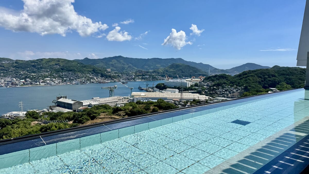 「大江戸温泉Premium 長崎ホテル清風」展望の湯露天風呂2