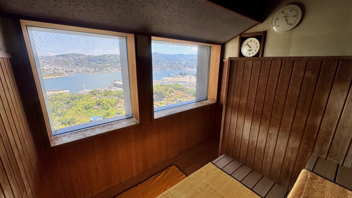 「大江戸温泉Premium 長崎ホテル清風」展望の湯サウナ
