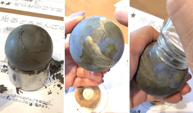 土・どろんこ館　光るどろだんごづくり　工程