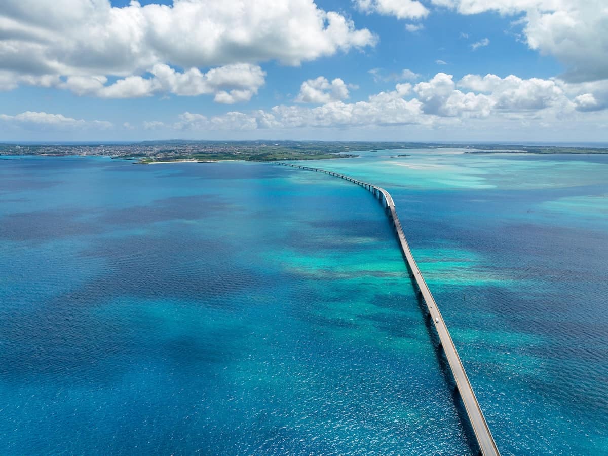 宮古島 伊良部大橋 空撮