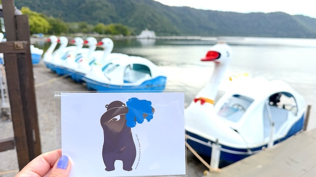 十和田湖　リブパイオニア　スワンボート　ご当地グッズ