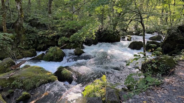 奥入瀬渓流　阿修羅の流れ