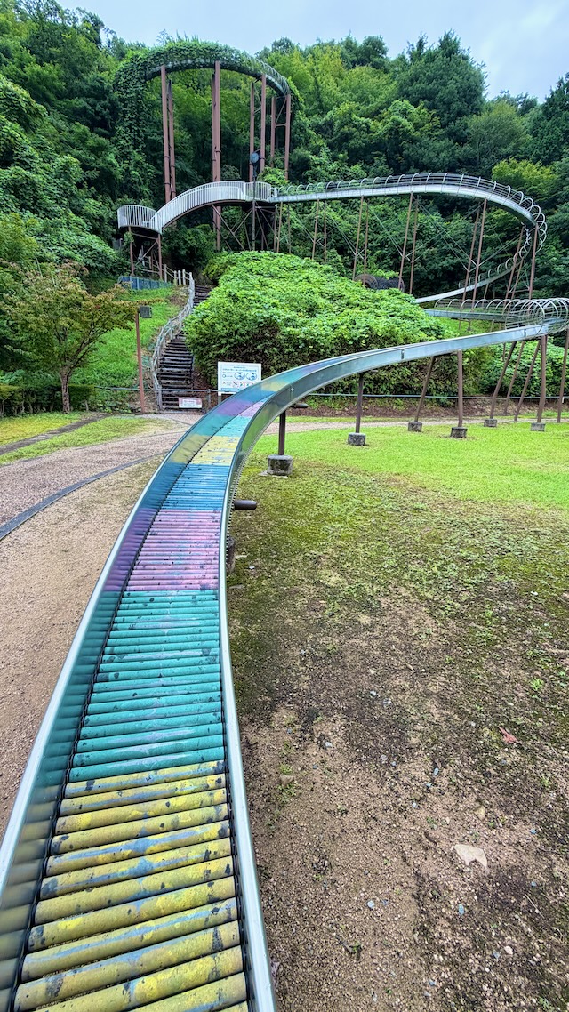 鳥取県 おにっ子ランド ローラー滑り台 全景