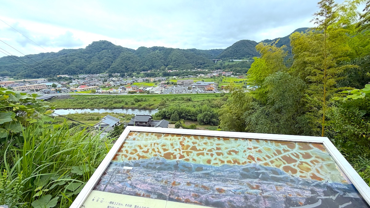 鳥取県　おにっ子ランド　　伯耆町溝口エリアの眺め　日本最古の鬼伝説